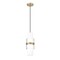 Z-Lite Cayden Pendant, 1-Light, 6.5 In.W x 16.75 In.H, Modern Gold/Clear + Etched Opal 1946P-MGLD - alternate 3